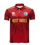 West Indies ODI Cricket Jersery Worldcup T20 Shirt, Maroon, M