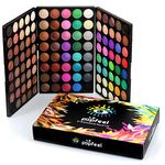 FantasyDay® Professional Hightlight Eyeshadow Palette Makeup Contouring Kit - 120 Colours Highly Pigmented Nudes Warm Natural Matte Shimmer Cosmetic Eye Shadows Pallet Powder Palette