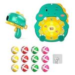 Kids Blaster Gun Shooting Games Dart Board Toys for Boys Girls Ages 3-5 6-8, Outdoor Indoor Dinosaur Dart Board for Kids Birthday Gifts, Ideas Party Game Toys Gifts for 3 4 5 6 7 Year Old Boys Kids