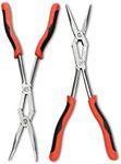 Crescent 2 Pc. X2™ Straight and Bent Long Nose Dual Material Plier Set - PSX204C-06