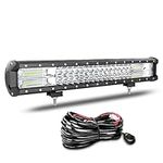 Willpower 20 Inch Led Light Bar Spot Flood Combo 28800lm Led Bar 12V With Wiring Harness Led Off Road Lights Work Driving Light Fog Lamps for Truck Car ATV SUV