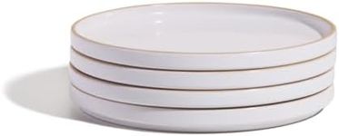 Our Place Salad Plates - Set of Four 8.5” Handcrafted Ceramic Plates | Versatile & Durable | Chip-Resistant, Restaurant-Grade | Steam