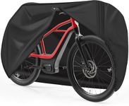 Zettum 600D PU Coating Bike Cover for 1 Bike - Stationary Bike Covers for Outside Storage Waterproof & Heavy Duty, Outdoor Push Bike Cover for eBike, Mountain Bikes, Road Bike, Scooter Bicycle Cover