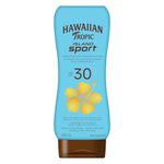 Hawaiian Tropic Island Sport Lotion Sunscreen SPF 30, 240mL | Hawaiian Tropic Sunscreen SPF 30, Sunscreen, Broad Spectrum Sunscreen, Water Resistant Sunscreen, 240mL