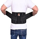 FUTURE PLUS Back Support Brace Waist Belt | Adjustable Lower Back Support Neoprene Brace for Men and Women | Lumbar Support Brace for Pain Relief, Sciatica, Scoliosis, Gym (3XL - 4XL)