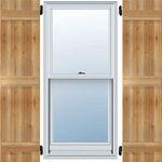 Ekena Millwork RBJ06S16X060RWR TimberCraft Three 5 3/8" Boards Joined Board-n-Batten, Rustic Wood Shutters (Per Pair), 16 1/8"W x 60"H, Rough Sawn Western Red Cedar