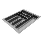 SmartSlide Cutlery tray for Kitchen Drawer Cutlery Storage Organizer Tray Organizer Tray for Modular Kitchen Basket Cutlery Organizer Tandem Basket - 43 Width x 47.5 Depth CM