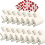 Foam Corner Protector Guards Soft,Large Size Thicken 15 PCS Baby proofing Corner Cushions& Edge Bumper Covers White with 3M Adhesive for Table Furniture Safety Sharp Corner