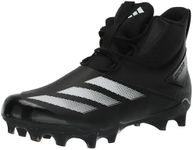 adidas Unisex Adizero Chaos American Football Sneaker, Black/White/Black, 10.5 US Men