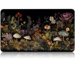 for MTG Game Playmat, for Magic TCG Rubber Play mat,Tabletop Card Playmats with Smooth Surface,Trading Card Inked Game Mat,Battle Game,Wildflower Mushroom