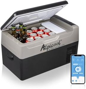 Alpicool G22 22L Compressor Car Fridge Freezer, DC 12v Camping Refrigerator, Portable Mini Cool Box for TruckCampervanRVBoat, -20℃ to 20℃