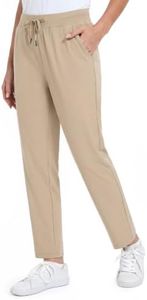 IESOCO Petite Pants for Women 24"/26" Stretch Ankle Pants for Golf Travel