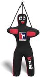 MATARTS MMA Hanging Grappling Dummy Kids Combat Sports Punching Bag BJJ jiu Jitsu Dummies Children Throwing Judo Karate Taekwondo Wrestling Buddies and Boxing Dummy- UNFILLED (47" - (120 cm), Black)