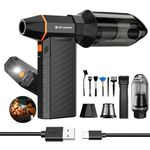 K&F CONCEPT BS500M 2-in-1 Magnetic Compressed Air Duster, Electric Air Duster 300000RPM Vacuum Cleaner 3 Gear|Super Wind Power Rechargeable Brushless Motor for Computer, Keyboard, Car,Outdoor Cleaning