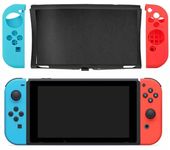 TMG Protective Case for Nintendo Switch OLED Anti-Slip Silicone Protective Skin Case Cover Anti-Slip Silicone Grips Covers