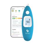 [2019 Upgrade] Kinsa Smart Ear Digital Thermometer for Fever - Accurate, Fast, Medical Infrared Termometro for Baby, Kid, Adult - FDA Cleared for Body Temperature Readings - Upgraded for Best Accuracy