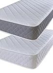 Extreme Comfort Cooltouch Plus Diamond Essentials Foam Free Pinna-Coil Bonnell Innerspring Maximum Value Mattress Plush Feel, White, 18cms Deep, 5ft King Size