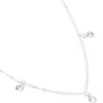 Accessorize London Women's silver Circle And Crystal Drops Necklace