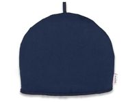 Muldale Large Tea Cozy for Teapot - Oxford Navy - Teapot Cover Insulated 100% Cotton Thick Wadding - Made in England - Tea Cozies Covers - 1 to 6 Cup