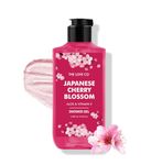 THE LOVE CO. Japanese Cherry Blossom Bath & Shower Gel | 100% Vegan Body Wash for Women & Men | Hydrating & Long-Lasting Scent | Paraben-Free| 250ml