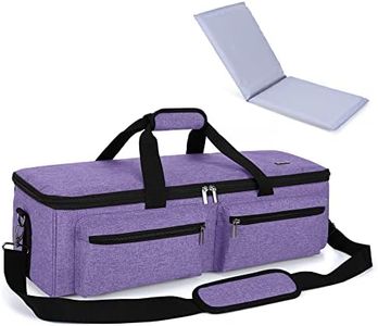 LUXJA Carrying Bag Compatible with Cricut Explore Air and Maker, Tote Bag Compatible with Cricut Explore Air, Silhouette Cameo 4 and Supplies (Bag Only, Patent Design), Purple