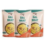 INSTAFOOD Dal Rice (Jain) | Ready to Eat Meal | Ready to Cook | 3-4 Servings Each |(Each 200g) |After Cooking Gets 1KG to Serve| Zip Lock Packaging | Vegetarian Meal | Just Add Water and Cook | Pack of 3