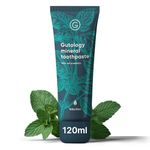 Gutology Natural Probiotic Hydroxyapatite Toothpaste 120ml Fluoride Free Toothpaste Remineralising Enamel Repair Suitable for Adults & Children Helps Sensitive Teeth Whitening - Wild Mint Flavour