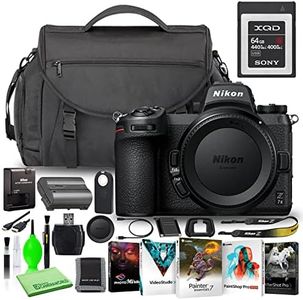 Nikon Z 7II 45.7MP Mirrorless Digital Camera (Body Only) (1653) Deluxe Bundle with Sony 64GB XQD Memory Card + Large DSLR Camera Bag + Corel Editing Software + Much More