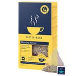 HOTTEA MAMA | Morning Rescue | Organic Lemon & Ginger Tea | Pregnancy Nausea Relief, Heart Burn, Digestion | Caffeine Free | 14 Whole Leaf Biodegradable Bags (28 Cups Of Tea)