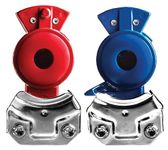 Tectran Supreme Powder Coated Gladhands | Service & Emergency | 1/2" Port A | Red & Blue