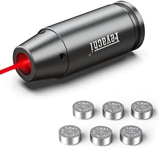 Feyachi Bore Sight 9mm Red Laser Zeroing Boresighter with 3 Sets of Batteries(Grey)