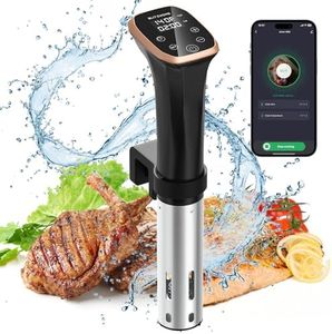 BLITZHOME Sous Vide Cooker, WiFi APP/Touch Control, IPX7 Waterproof Compact Sous Vide Machine Pro, Accurate Temperature & Timer, Ultra Quiet Stainless Precision Immersion Circulator with Recipes