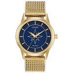 Citizen Eco-Drive Marvel Quartz Unisex Watch, Stainless Steel, Captain Marvel, Gold-Tone (Model: FE7062-51W)