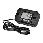 Yooreal Digital Self Powered Tach Hour Meter,Maintenance Hours,Waterproof for Riding Lawn Tractor Generator Compressor Outboards Motor Jet Ski Chainsaw Dirt Bike Scooter