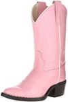 Old West Cowboy Boots Girls Kids Leather PVC Sole 6 Infant Pink 3119