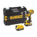 Dewalt DCD796P2 XR Brushless Combi Drill with 2 x 5.0 Ah Lithium-Ion Battery Packs, 18 V, Yellow/Black, Set of 7 Piece