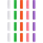 20 Pieces Aligner Tray Seaters Chewies for Aligner Trays Chompers Aligner Trays (Pink, Orange, Green, Purple, White)