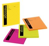 Post-it Super Sticky Telephone Message Notes, 4 x 5-Inches, Assorted Bright Colors, 4-Pads/Pack