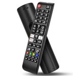 Samsung Universal TV Remote Control – Samsung TV Remote Replacement with Netflix, Prime Video, Rakuten Buttons for All S amsung LED QLED UHD 4K 8K Smart TVs