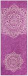 Keemi Non-Slip Yoga Towel Microfiber Yoga Mat Blanket for Hot Yoga Bikram Pilates Gym Towels for Sweat (73"x25", Mandala Purple)