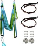 Yaegoo Aerial Yoga Swing Set, Aerial Yoga Hammock Swing with Extensions Straps, Carabiners and Mounting Accessories