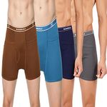 RAMRAJ COTTON Solid Pocket Trunk for Men-Pack of 4