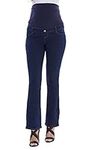 ChicWhisper Ladies Bootcut Over Bump Maternity Jeans Indigo