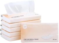 Car Tissue Refills 300 Sheets Facial Tissues Refills for Car Visor Tissue Holder, Travel Tissue Tubes Box Container Perfect Fit for Car Tissues Cylinder