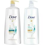 Dove Daily Moisture, Shampoo and Conditioner Combo Set, 40 Fl. Oz Pump Bottles