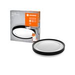 LEDVANCE ORBIS GARVIN SMART+ Wifi Lamp Ø 48cm, Dimmable LED Ceiling Light For Indoor Use, 30W, Colour Temperature From 2700 - 6500K, 3300 Lumen, Round Design Lamp, White With Black Ring