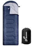 Sleeping Bag, Sportneer Sleeping Bags for Adults 3-4 Seasons Cold Warm Weather Waterproof Lightweight Camping Sleeping Bag for Backpacking Hiking Camping Travel Indoor Outdoor Use, Dark Blue