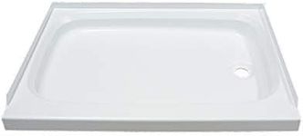 Lippert Replacement 24" x 36" White Shower Pan with Right Drain for RVs, Travel Trailers, 5th Wheels, and Motorhomes - 210375