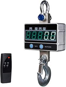 2000KG / 4400LBS 2Ton Digital Crane Scale with Remote, Industrial Heavy Duty Electronic Hanging Scale, LED Display