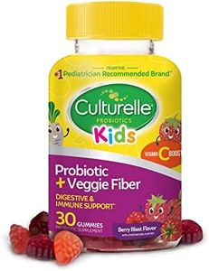 Culturelle Kids Daily Probiotic Gummies | Prebiotic + Probiotic | From the #1 Pediatrician Recommended Brand | Works Naturally to Help Maintain a Healthy Tummy |Gluten Free | Berry Flavor | 30 CT